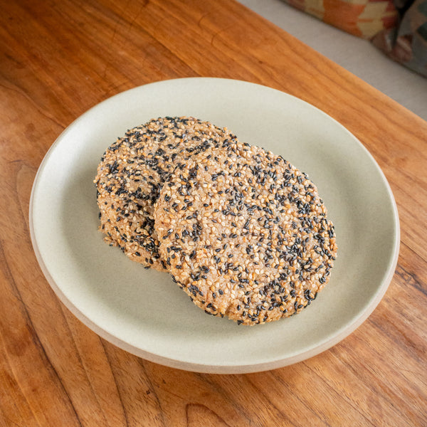 Sesame shortbread cookie (vegan)