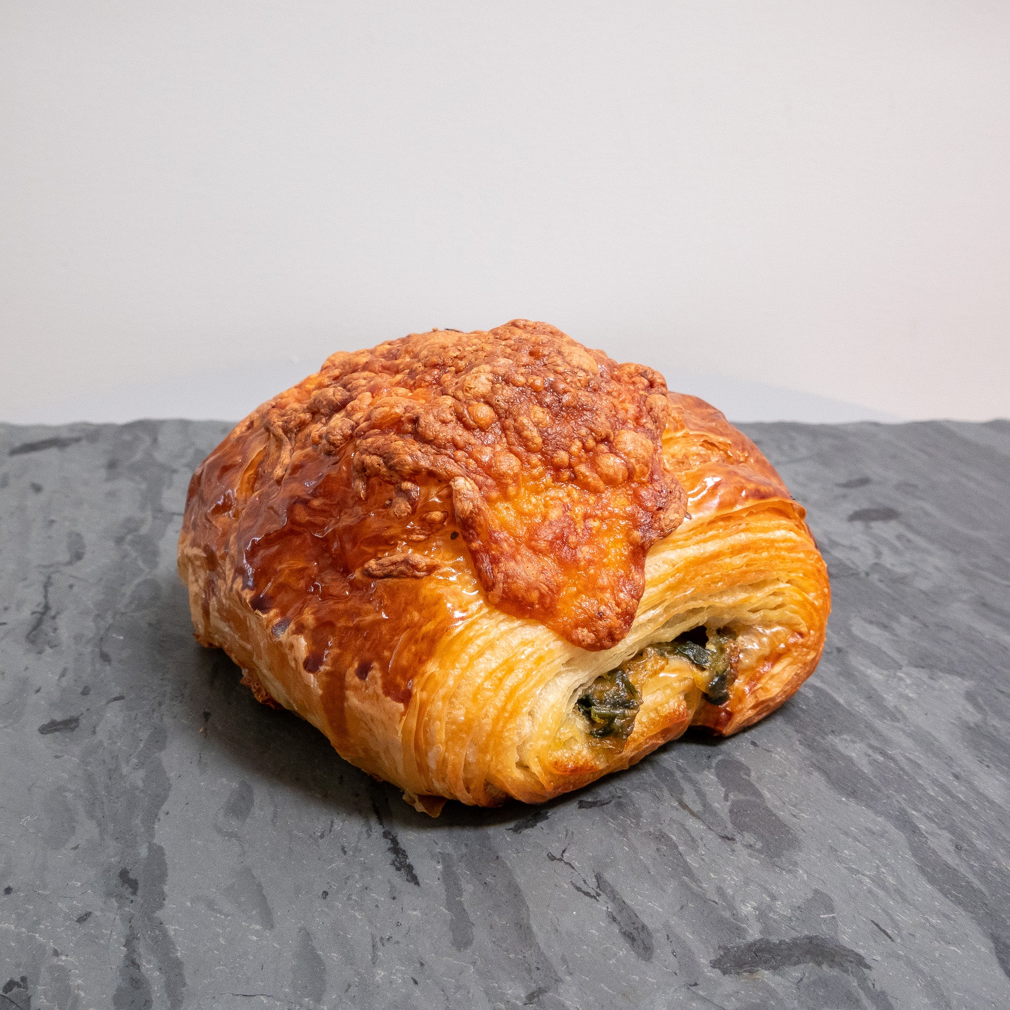 Spinach and cheese croissant